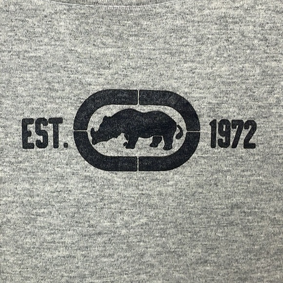New Vintage ECKO UNLTD Classic Logo Streetwear T-Shirt Gray Men’s Size 3XL - Picture 6 of 9
